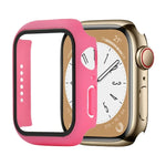 เคสกันกระแทก PC+กระจกนิรภัยสำหรับนาฬิกา สำหรับ Apple Watch Series 9 / 8 / 7 41mm, สำหรับ Apple Watch Series 9 / 8 / 7 45mm