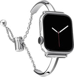 สายรัดนาฬิกาสร้อยข้อมือสแตนเลส สำหรับ Apple Watch Ultra 49mm / Series 8&7 45mm / SE 2&6&SE&5&4 44mm / 3&2&1 42mm, สำหรับ Apple Watch Series 8&7 41mm / SE 2&6&SE&5&4 40mm / 3&2&1 38mm