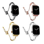 สายรัดนาฬิกาสร้อยข้อมือสแตนเลส สำหรับ Apple Watch Ultra 49mm / Series 8&7 45mm / SE 2&6&SE&5&4 44mm / 3&2&1 42mm, สำหรับ Apple Watch Series 8&7 41mm / SE 2&6&SE&5&4 40mm / 3&2&1 38mm