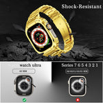 Metal Integrated Watch Protective Case, For Apple Watch Ultra 4 / 3 / 2 / 1 49mm, For Apple Watch Series SE 2025&6&SE&5&4 44mm, For Apple Watch Series 9 / 8 / 7 45mm