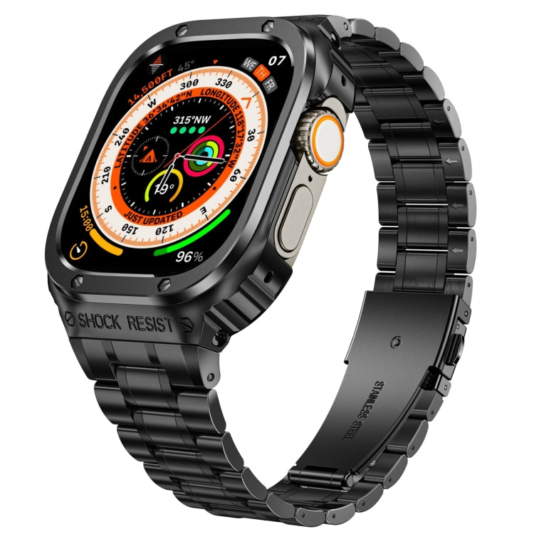Metal Integrated Watch Protective Case, For Apple Watch Ultra 4 / 3 / 2 / 1 49mm, For Apple Watch Series SE 2025&6&SE&5&4 44mm, For Apple Watch Series 9 / 8 / 7 45mm