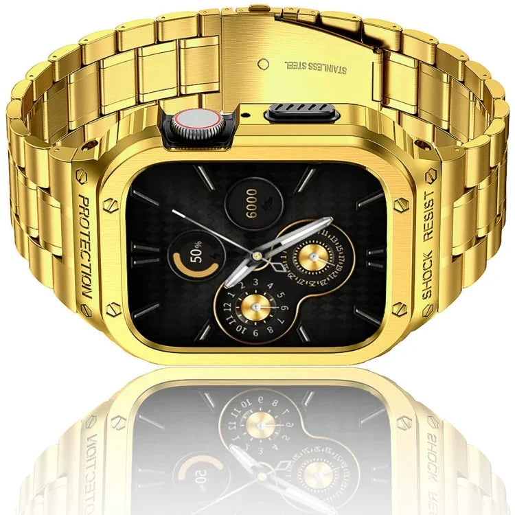 Metal Integrated Watch Protective Case, For Apple Watch Series SE 2025&6&SE&5&4 44mm, For Apple Watch Ultra 3 / 2 / 1 49mm, For Apple Watch Series 9 / 8 / 7 45mm