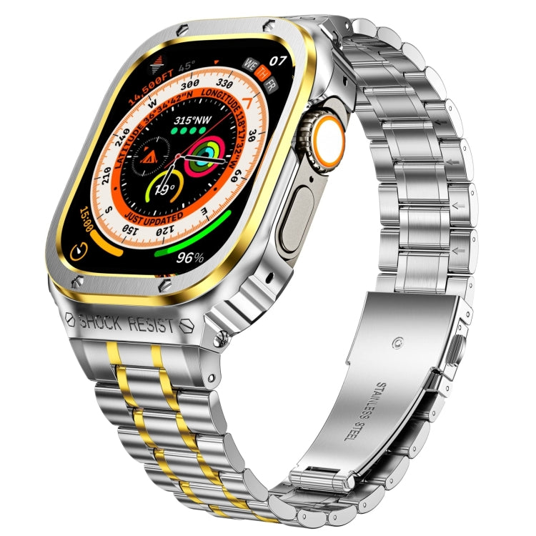 Metal Integrated Watch Protective Case, For Apple Watch Ultra 4 / 3 / 2 / 1 49mm, For Apple Watch Series SE 2025&6&SE&5&4 44mm, For Apple Watch Series 9 / 8 / 7 45mm