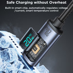 JOYROOM S-CL020A16 สายชาร์จเร็ว 20W USB-C / Type-C เป็น 8 Pin พร้อมจอดิจิตอล, Type-C เป็น 8 Pin