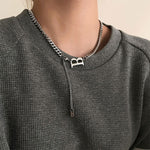 สร้อยคอสเตนเลสไทเทเนียมตัวอักษรผู้หญิงแบบอเนกประสงค์สายบิด, XL2001, XL1951, XL1400, XL1437, XL2010, XL1505, XL1839, XL1864, XL1502, XL1570, XL1170, XL1459, XL1788, XL1780, XL1946, XL1089, XL1958, XL1983, XL1941, XL1944, XL1090, XL1114, XL1791, XL179...