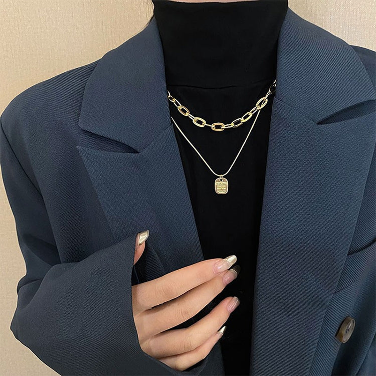 สร้อยคอสเตนเลสไทเทเนียมตัวอักษรผู้หญิงแบบอเนกประสงค์สายบิด, XL2001, XL1951, XL1400, XL1437, XL2010, XL1505, XL1839, XL1864, XL1502, XL1570, XL1170, XL1459, XL1788, XL1780, XL1946, XL1089, XL1958, XL1983, XL1941, XL1944, XL1090, XL1114, XL1791, XL179...