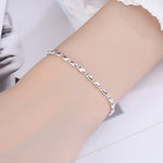 สร้อยข้อมือผู้หญิงเงินสเตอร์ลิงดีไซน์กุหลาบเล็ก, สเปค: SL0004, SL0004, SL0153, SL0543, SL0490, SL0654, SL0661, SL0754, SL0700, XL0140, JL0004 ข้อเท้า
