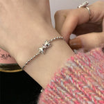 สร้อยข้อมือผู้หญิงเงินสเตอร์ลิงดีไซน์กุหลาบเล็ก, สเปค: SL0004, SL0004, SL0153, SL0543, SL0490, SL0654, SL0661, SL0754, SL0700, XL0140, JL0004 ข้อเท้า