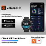 นาฬิกาอัจฉริยะกันน้ำ 5 ATM Zeblaze Stratos 2 Lite หน้าจอ IPS ขนาด 1.32 นิ้ว รองรับการตรวจวัดอัตราการเต้นของหัวใจ / โหมดกีฬา