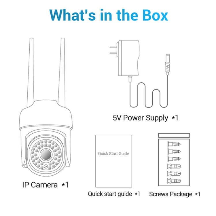 ESCAM PVR007 กล้อง WiFi HD อัจฉริยะ 3MP รองรับกลางคืนสีเต็ม / ตรวจจับการเคลื่อนไหว / สัญญาณเตือนเสียง / การ์ด TF, PVR007