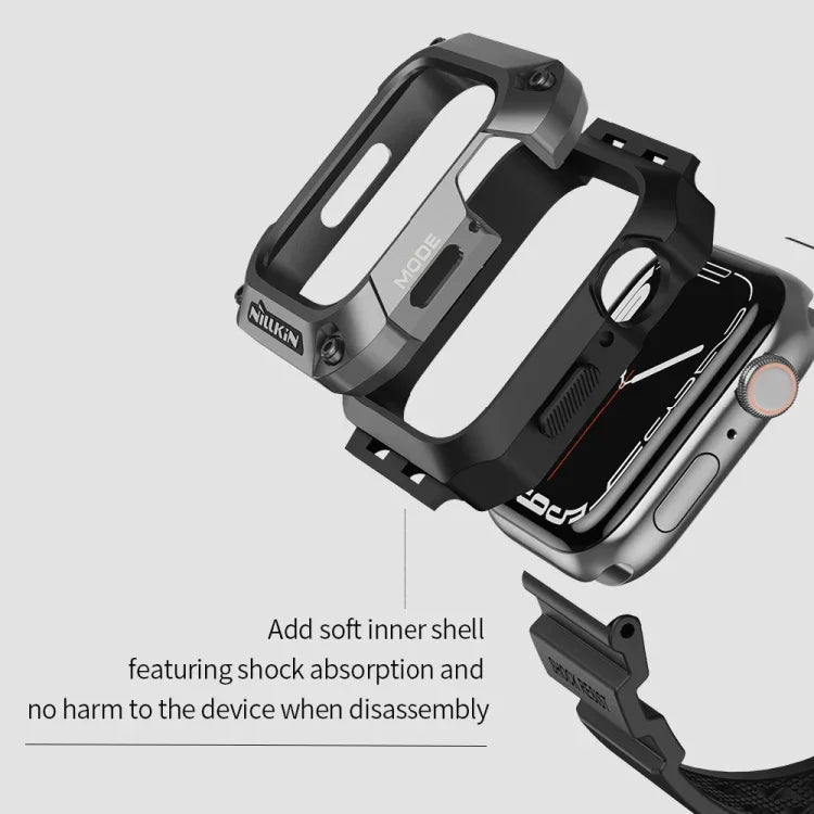 สายรัดนาฬิกา NILLKIN Ruidong ซีรีส์โลหะผสม + TPU แบบบูรณาการ สำหรับ Apple Watch Series 8&7 45mm