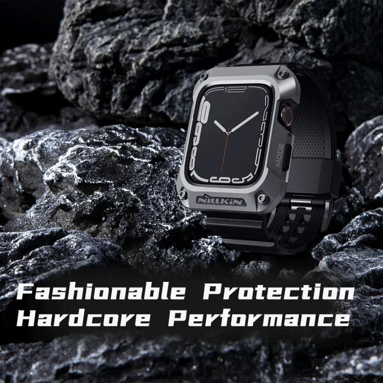 สายรัดนาฬิกา NILLKIN Ruidong ซีรีส์โลหะผสม + TPU แบบบูรณาการ สำหรับ Apple Watch Series 8&7 45mm