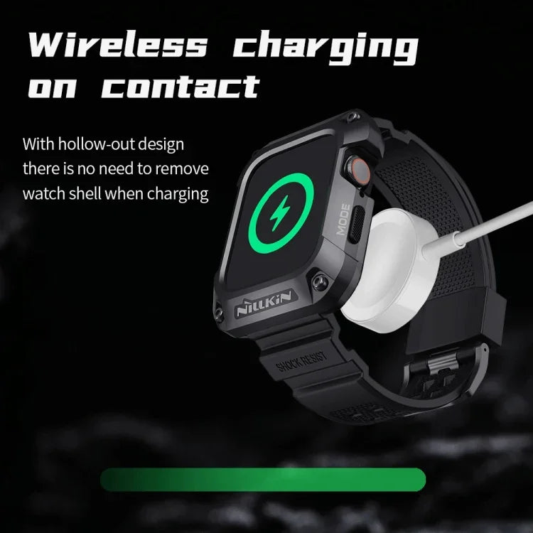 สายรัดนาฬิกา NILLKIN Ruidong ซีรีส์โลหะผสม + TPU แบบบูรณาการ สำหรับ Apple Watch Series 8&7 45mm