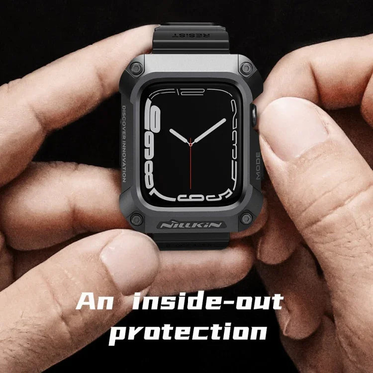 สายรัดนาฬิกา NILLKIN Ruidong ซีรีส์โลหะผสม + TPU แบบบูรณาการ สำหรับ Apple Watch Series 8&7 45mm