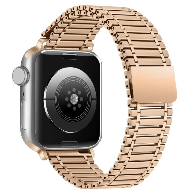 สายรัดนาฬิกาสแตนเลสสตีลแม่เหล็กแบบโซ่ สำหรับ Apple Watch Series 8&7 41mm / SE 2&6&SE&5&4 40mm / 3&2&1 38mm, สำหรับ Apple Watch Ultra 49mm / Series 8&7 45mm / SE 2&6&SE&5&4 44mm / 3&2&1 42mm