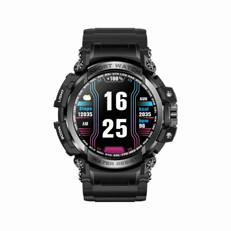 นาฬิกาอัจฉริยะสำหรับกีฬา LC16 หน้าจอ 1.32 นิ้ว กันน้ำ IP68 รองรับการโทรบลูทูธ / ตรวจวัดอัตราการเต้นของหัวใจ