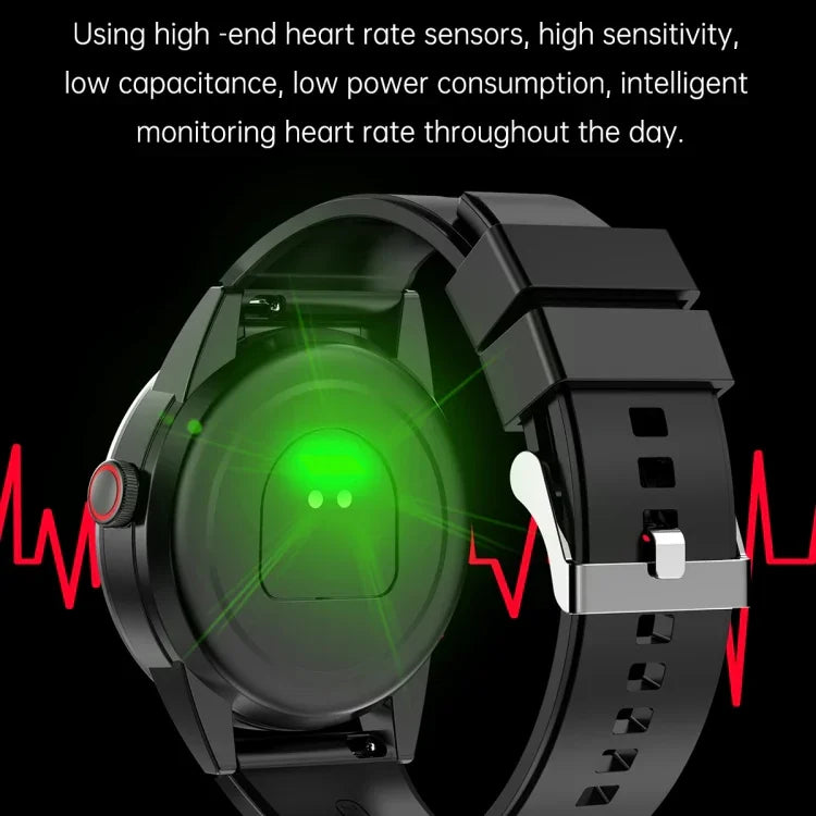นาฬิกาอัจฉริยะพร้อมหูฟังบลูทูธ 2 in 1 R6 หน้าจอกลมขนาด 1.32 นิ้ว รองรับการโทรบลูทูธ / ตรวจสุขภาพ