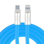 Mech ซีรีส์ สายชาร์จเร็ว 120W USB-C / Type-C เป็น 8 Pin ปลั๊กโลหะ ซิลิโคน, ความยาว 1.2m, 8 Pin, 1.2m Type-C เป็น 8 Pin