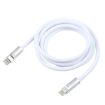 Mech ซีรีส์ สายชาร์จเร็ว 120W USB-C / Type-C เป็น 8 Pin ปลั๊กโลหะ ซิลิโคน, ความยาว 1.2m, 8 Pin, 1.2m Type-C เป็น 8 Pin