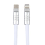 Mech ซีรีส์ สายชาร์จเร็ว 120W USB-C / Type-C เป็น 8 Pin ปลั๊กโลหะ ซิลิโคน, ความยาว 1.2m, 8 Pin, 1.2m Type-C เป็น 8 Pin