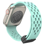 สายรัดนาฬิกาซิลิโคนหัวล็อกแม่เหล็ก สำหรับ Apple Watch Series 8&7 41mm, สำหรับ Apple Watch Series 8&7 45mm