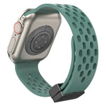 สายรัดนาฬิกาซิลิโคนหัวล็อกแม่เหล็ก สำหรับ Apple Watch Series 8&7 41mm, สำหรับ Apple Watch Series 8&7 45mm