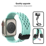 สายรัดนาฬิกาซิลิโคนหัวล็อกแม่เหล็ก สำหรับ Apple Watch Series 8&7 41mm, สำหรับ Apple Watch Series 8&7 45mm