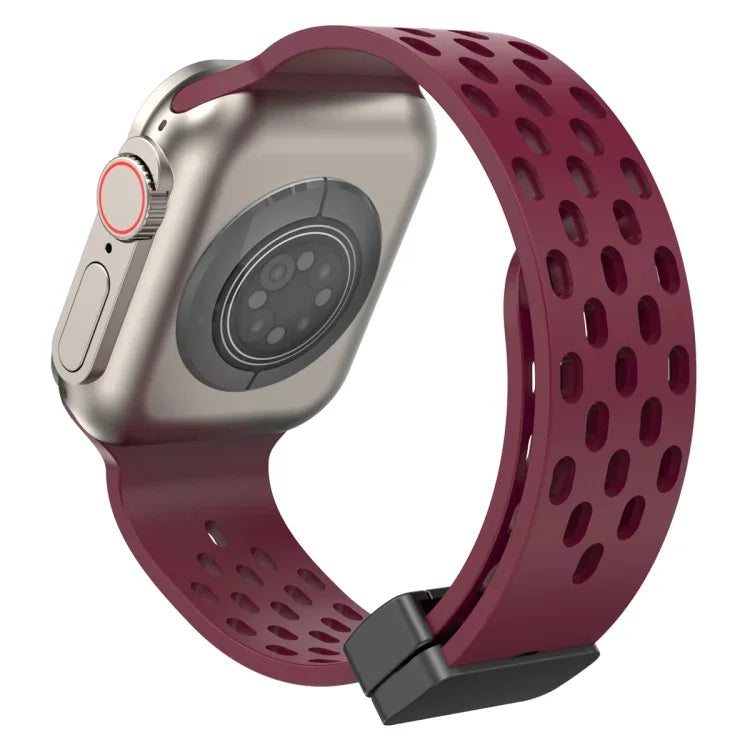 สายรัดนาฬิกาซิลิโคนหัวล็อกแม่เหล็ก สำหรับ Apple Watch Series 8&7 41mm, สำหรับ Apple Watch Series 8&7 45mm