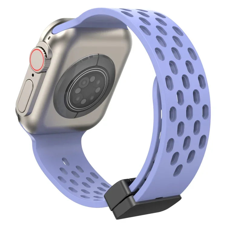 สายรัดนาฬิกาซิลิโคนหัวล็อกแม่เหล็ก สำหรับ Apple Watch Series 8&7 41mm, สำหรับ Apple Watch Series 8&7 45mm