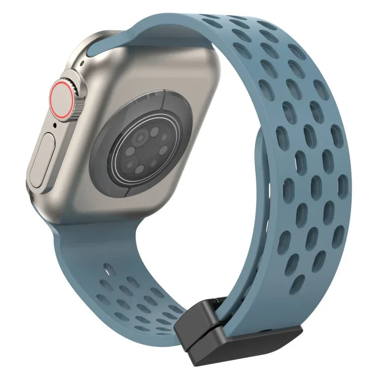 สายรัดนาฬิกาซิลิโคนหัวล็อกแม่เหล็ก สำหรับ Apple Watch Series 8&7 41mm, สำหรับ Apple Watch Series 8&7 45mm