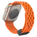 สายรัดนาฬิกาซิลิโคนหัวล็อกแม่เหล็ก สำหรับ Apple Watch Series 8&7 41mm, สำหรับ Apple Watch Series 8&7 45mm