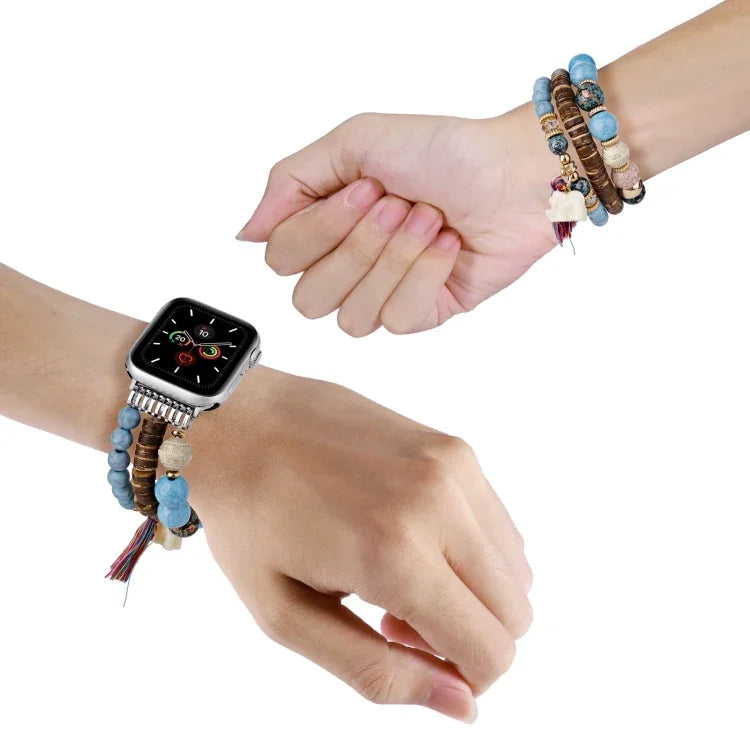 สายรัดนาฬิกาพวงลูกปัดจี้ช้าง สำหรับ Apple Watch 2 42 mm, สำหรับ Apple Watch 2 38mm, สำหรับ Apple Watch 42mm, สำหรับ Apple Watch 38mm