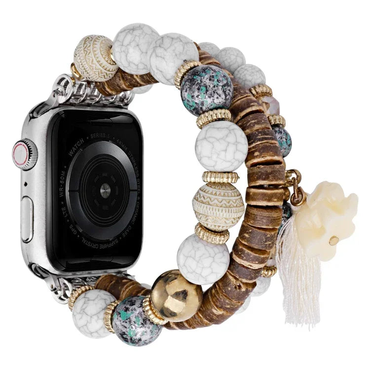 สายรัดนาฬิกาพวงลูกปัดจี้ช้าง สำหรับ Apple Watch 2 42 mm, สำหรับ Apple Watch 2 38mm, สำหรับ Apple Watch 42mm, สำหรับ Apple Watch 38mm