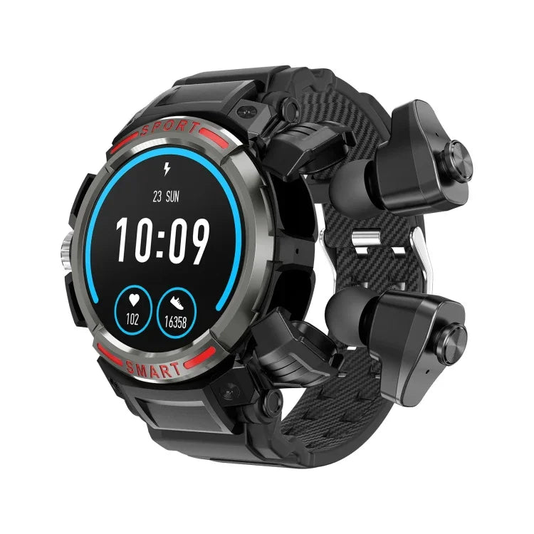 นาฬิกาอัจฉริยะพร้อมหูฟังบลูทูธ 2 in 1 OVISEN GT100 หน้าจอ TFT ขนาด 1.39 นิ้ว รองรับการตรวจวัดออกซิเจนในเลือด / ฟังเพลงบลูทูธ