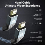 สาย HDMI 2.0 เวอร์ชัน 4K 60Hz HD ความยาว 1 ม., 2 ม., 3 ม., 5 ม.