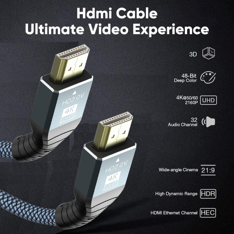 สาย HDMI 2.0 เวอร์ชัน 4K 60Hz HD ความยาว 1 ม., 2 ม., 3 ม., 5 ม.