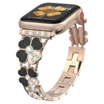 Petal Metal Diamond Watch Band, For Apple Watch 3 38mm, For Apple Watch 9 45mm, For Apple Watch 3 42mm, For Apple Watch 2 38mm, For Apple Watch 2 42 mm, For Apple Watch 38mm, For Apple Watch 42mm, For Apple Watch 9 41mm