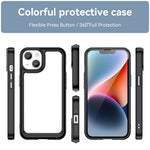 เคสโทรศัพท์อะคริลิก + TPU ซีรีส์สีสัน สำหรับ iPhone 15