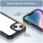 เคสโทรศัพท์อะคริลิก + TPU ซีรีส์สีสัน สำหรับ iPhone 15