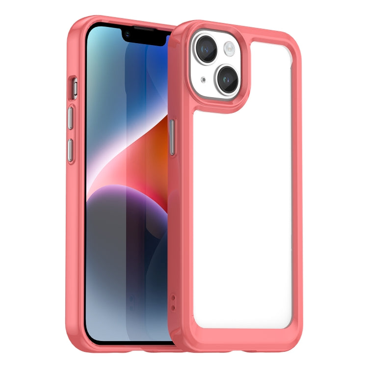 เคสโทรศัพท์อะคริลิก + TPU ซีรีส์สีสัน สำหรับ iPhone 15