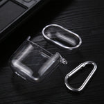 Transparent PC Hard Earphone Protective Case with Hook, For AirPods 1 / 2 with Hook, For AirPods Pro with Hook
