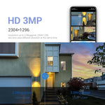 กล้อง ESCAM PT210 เลนส์คู่ 3MP พร้อมหน้าจอคู่ รองรับ WiFi, การสื่อสารสองทาง, ตรวจจับการเคลื่อนไหว และเก็บข้อมูลบนคลาวด์, PT210