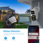 กล้อง ESCAM PT210 เลนส์คู่ 3MP พร้อมหน้าจอคู่ รองรับ WiFi, การสื่อสารสองทาง, ตรวจจับการเคลื่อนไหว และเก็บข้อมูลบนคลาวด์, PT210
