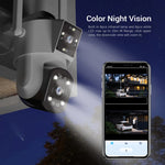กล้อง ESCAM PT210 เลนส์คู่ 3MP พร้อมหน้าจอคู่ รองรับ WiFi, การสื่อสารสองทาง, ตรวจจับการเคลื่อนไหว และเก็บข้อมูลบนคลาวด์, PT210