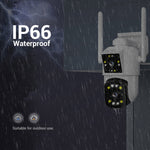 กล้อง ESCAM PT210 เลนส์คู่ 3MP พร้อมหน้าจอคู่ รองรับ WiFi, การสื่อสารสองทาง, ตรวจจับการเคลื่อนไหว และเก็บข้อมูลบนคลาวด์, PT210