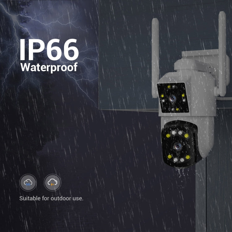 กล้อง ESCAM PT210 เลนส์คู่ 3MP พร้อมหน้าจอคู่ รองรับ WiFi, การสื่อสารสองทาง, ตรวจจับการเคลื่อนไหว และเก็บข้อมูลบนคลาวด์, PT210
