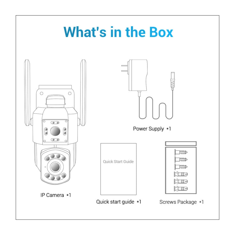 กล้อง ESCAM PT210 เลนส์คู่ 3MP พร้อมหน้าจอคู่ รองรับ WiFi, การสื่อสารสองทาง, ตรวจจับการเคลื่อนไหว และเก็บข้อมูลบนคลาวด์, PT210