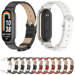 Mijobs Microfiber PU Leather Watch Band, For Xiaomi Smart Band 10 / 9 / 8