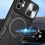 เคสโทรศัพท์ที่มีที่ยึดแม่เหล็กแบบเลื่อนลาย CD สำหรับ iPhone 11, สำหรับ iPhone 11 Pro
