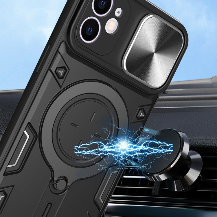 เคสโทรศัพท์ที่มีที่ยึดแม่เหล็กแบบเลื่อนลาย CD สำหรับ iPhone 11, สำหรับ iPhone 11 Pro